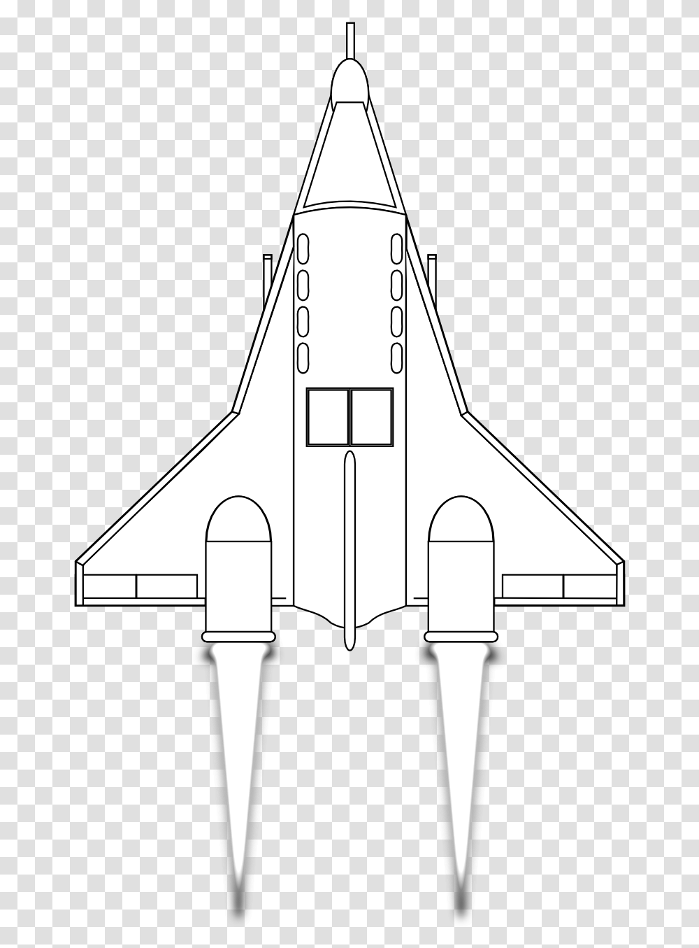 Spaceship With Black Background, Jet, Airplane, Aircraft, Vehicle Transparent Png