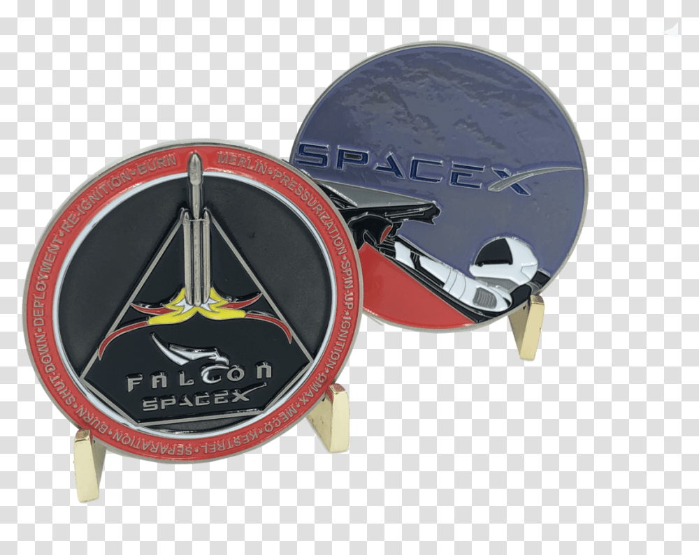Spacex Challenge Coin, Wheel, Machine, Logo Transparent Png
