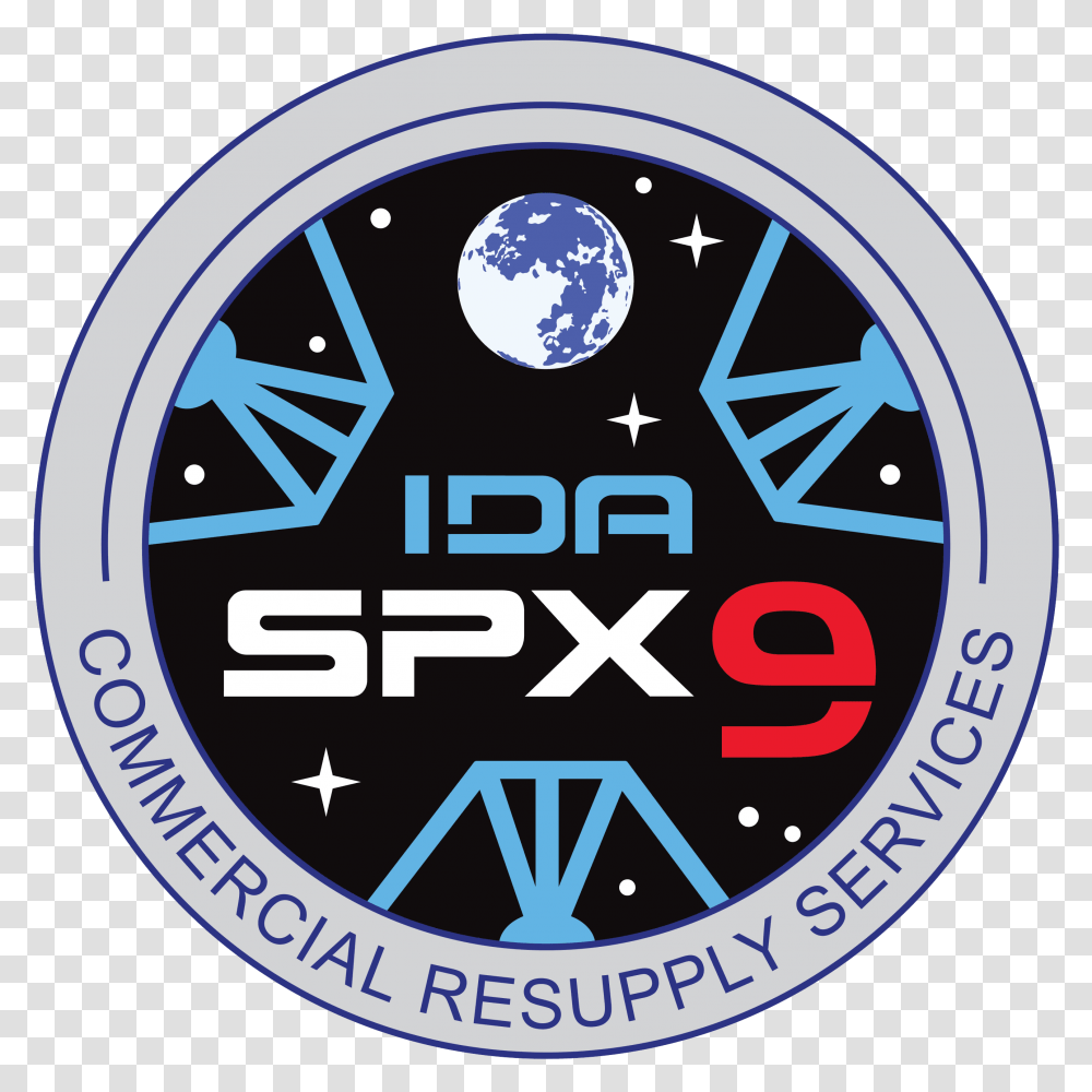 Spacex Crs 9 Patch, Logo, Badge, Emblem Transparent Png