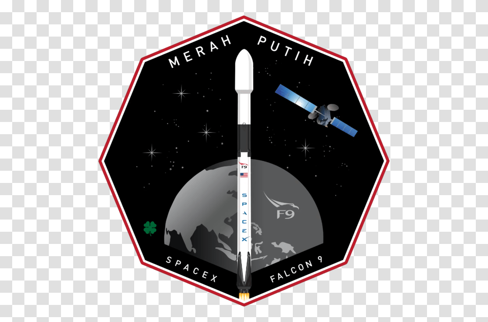 Spacex Falcon 9 Merah Putih, Launch, Label Transparent Png