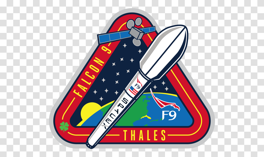 Spacex Falcon 9 Set To Launch Monday Mission Patches Falcon Heavy, Text, Label, Light Transparent Png