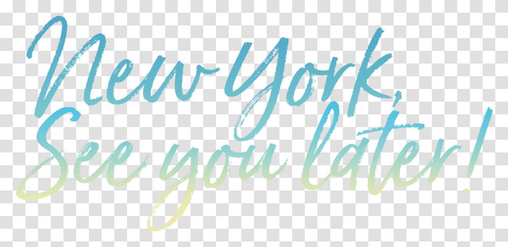 Spacex Falcon Heavy Launch Ny See You Later Goodbye New York, Text, Calligraphy, Handwriting, Alphabet Transparent Png