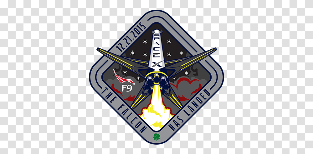 Spacex Falcon Rocket Logo Logodix Spacex Falcon 9 Patch, Emblem, Symbol, Trademark Transparent Png