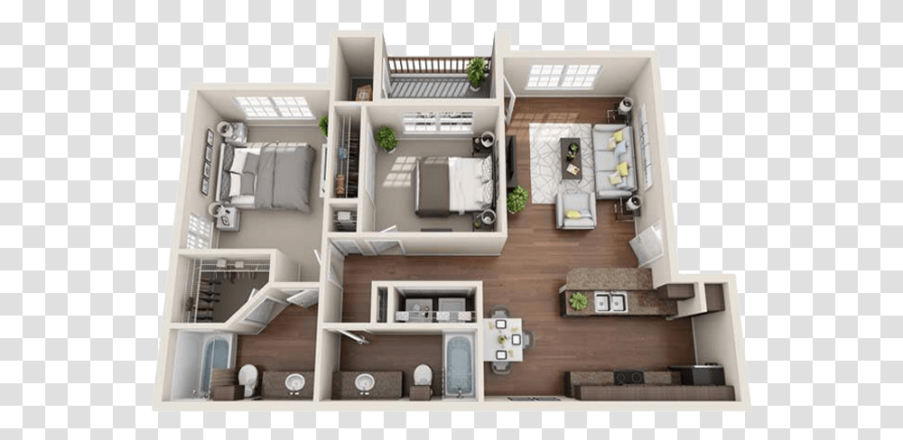 Spacious Two Bedroom Apartment At The Blvd At Medical Floor Plan, Diagram, Indoors, Plot Transparent Png