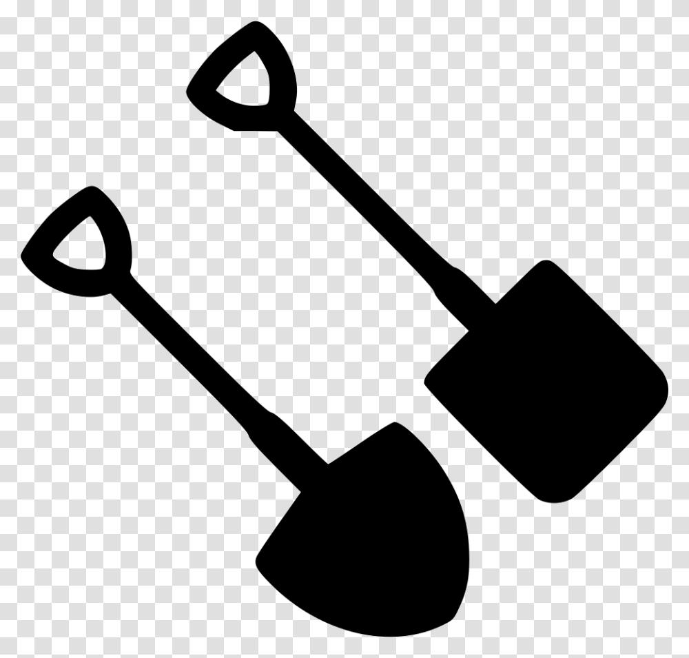 Spade And Shovel Garden Maintenance Symbol Circle, Tool, Hammer Transparent Png