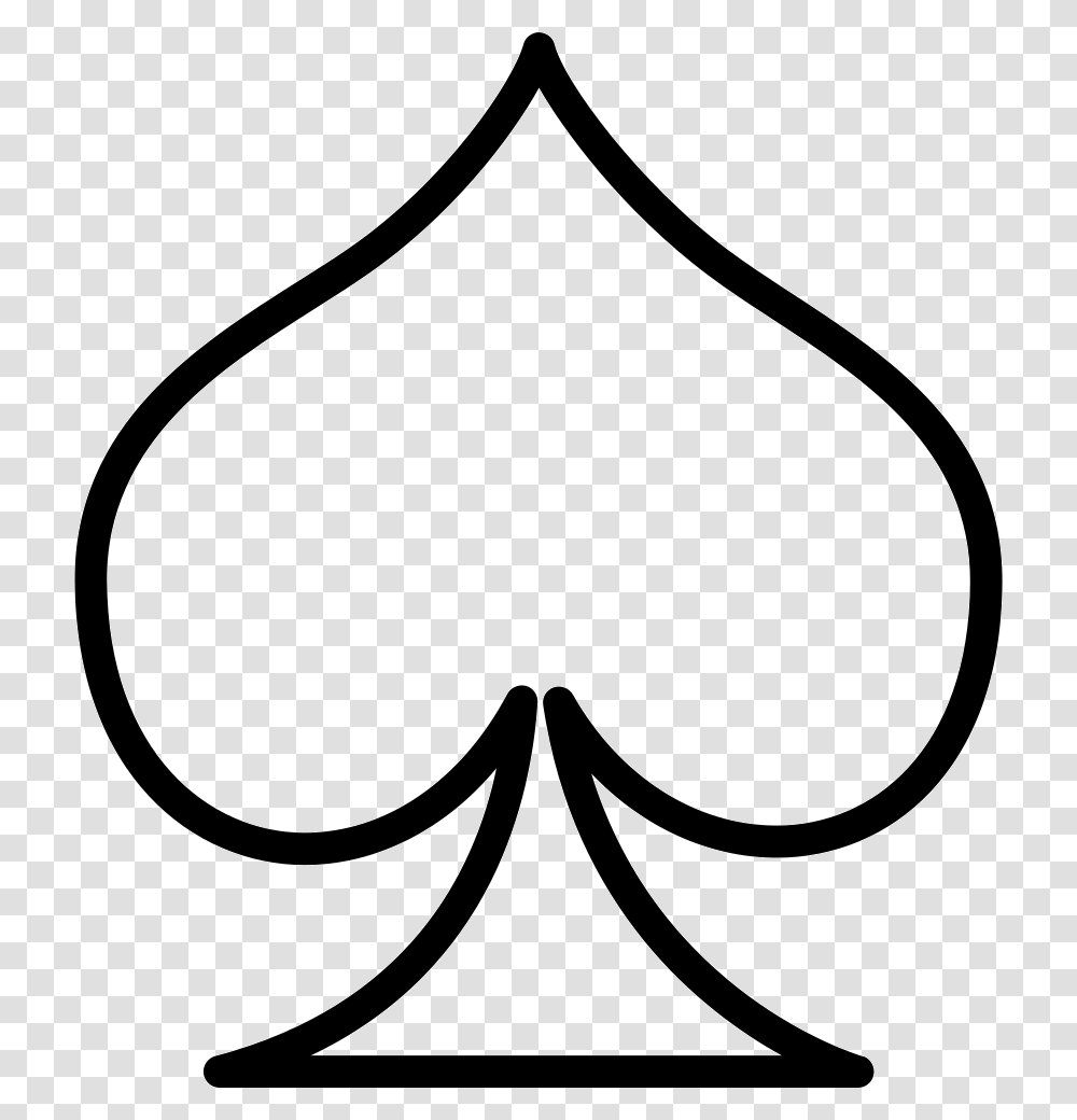 Spade Symbol Espadas Simbolo, Bow, Pattern, Plant, Ornament Transparent Png