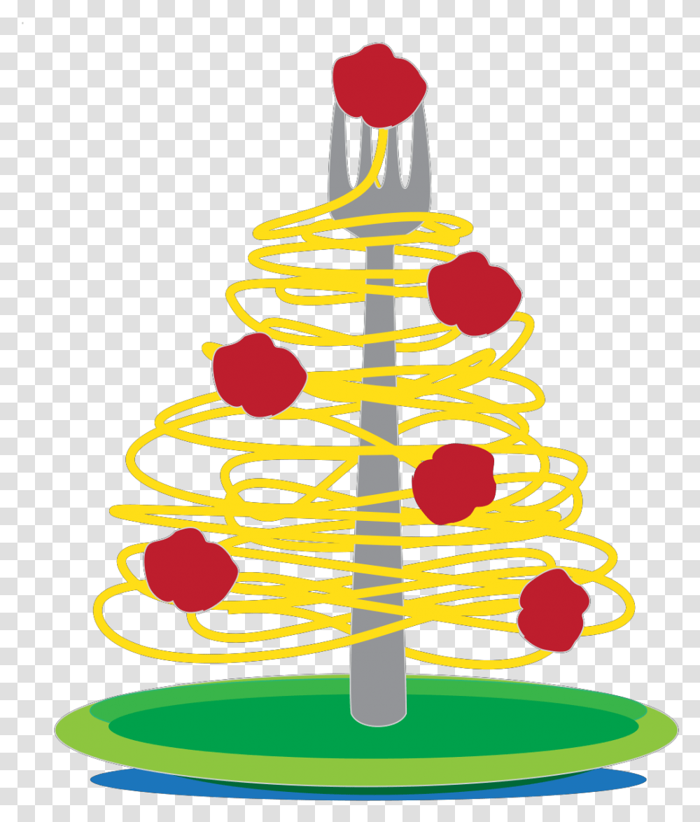 Spaghetti And Meatball Christmas Tree, Plant, Ornament Transparent Png