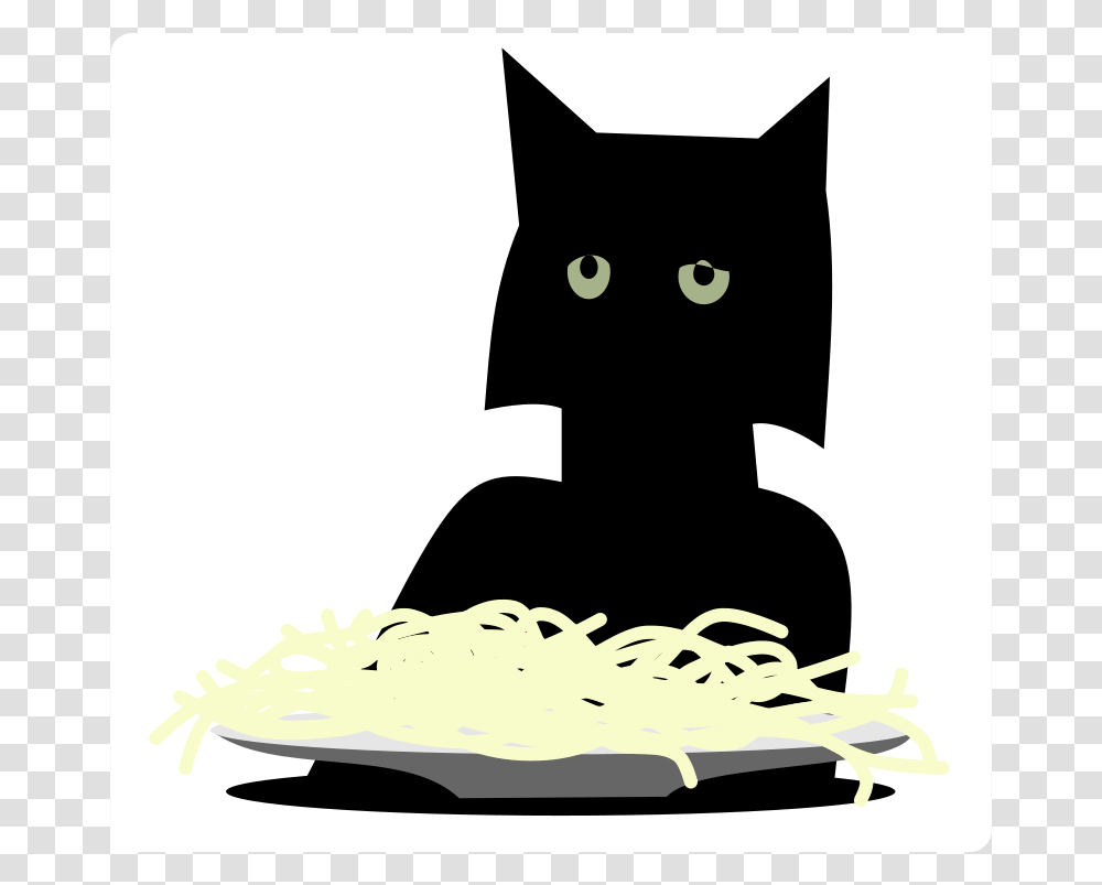 Spaghetti Cat, Animals, Black Cat, Pet, Mammal Transparent Png