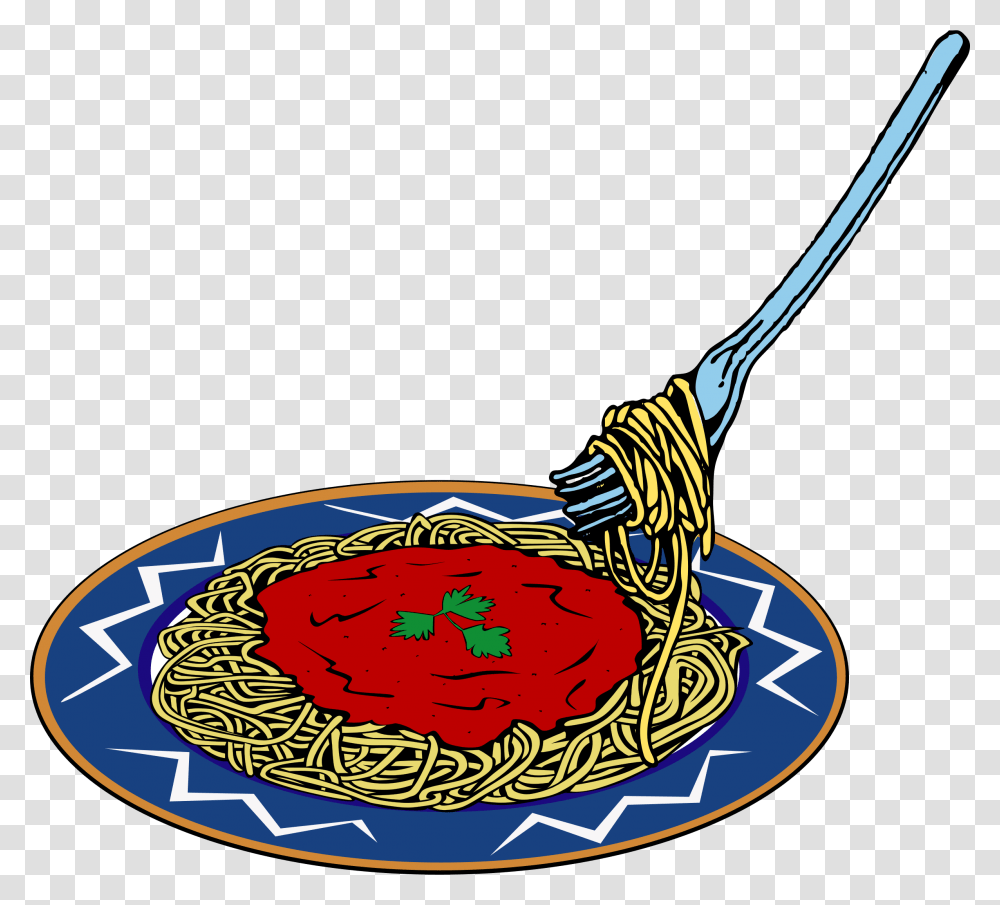 Spaghetti Clip Art Free Image, Broom, Dish, Meal, Food Transparent Png