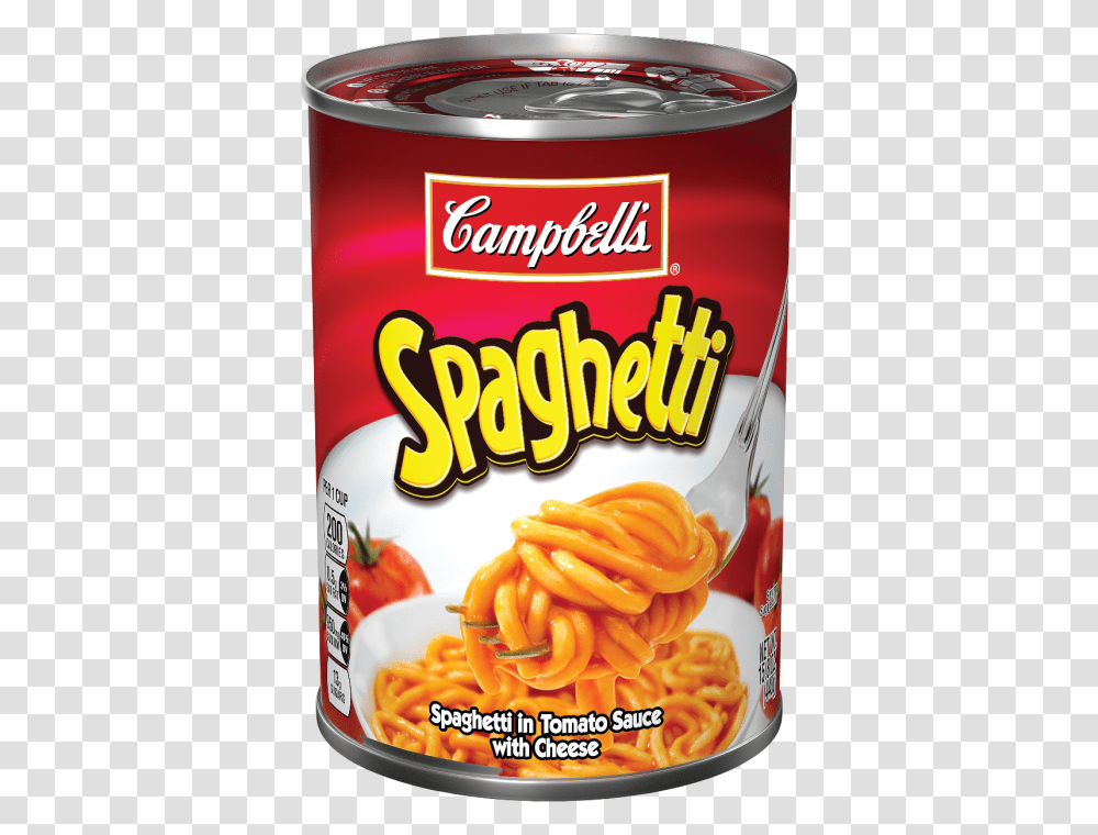 Spaghetti In Tomato And Cheese Sauce, Ketchup, Food, Tin, Can Transparent Png