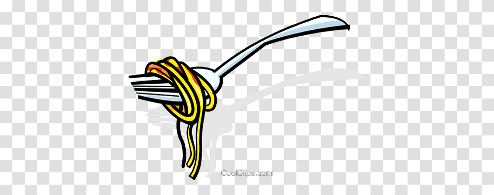 Spaghetti On A Fork Royalty Free Vector Clip Art Illustration, Knot, Cable, Electronics Transparent Png