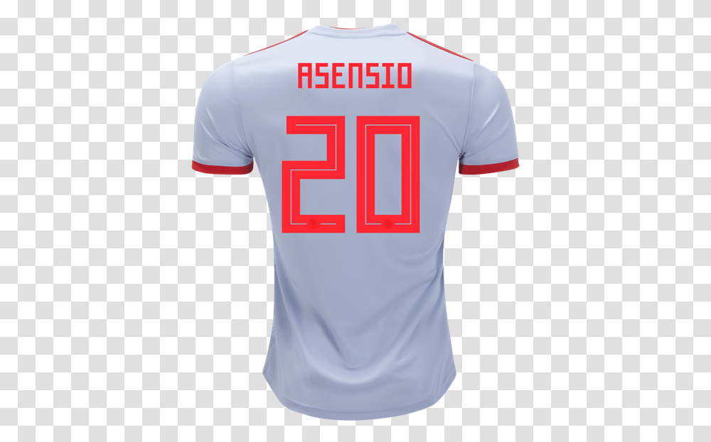 Spain 2018 World Cup Marco Asensio Spain Jersey 2018 Away Jersey, Apparel, Shirt Transparent Png