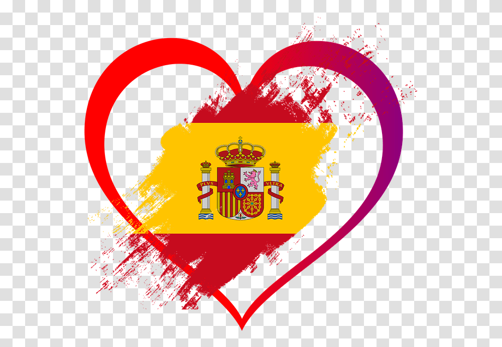 Spain Flag 26 Buy Clip Art Spain Flag Heart, Poster, Advertisement, Symbol, Logo Transparent Png