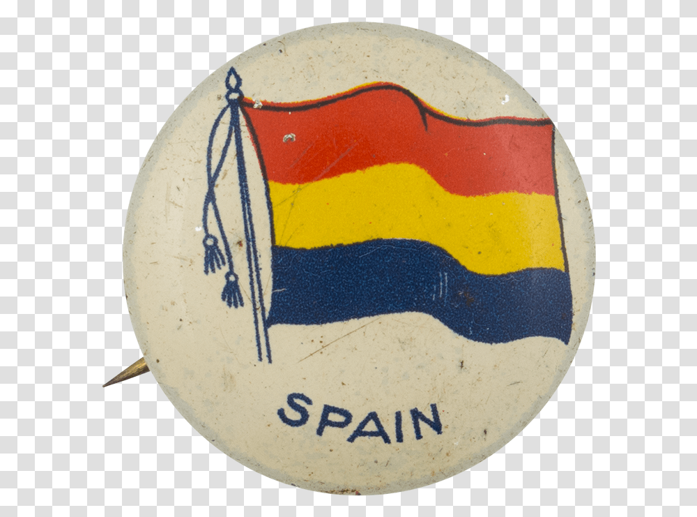 Spain Flag Art Button Museum Badge, Logo, Trademark, Emblem Transparent Png