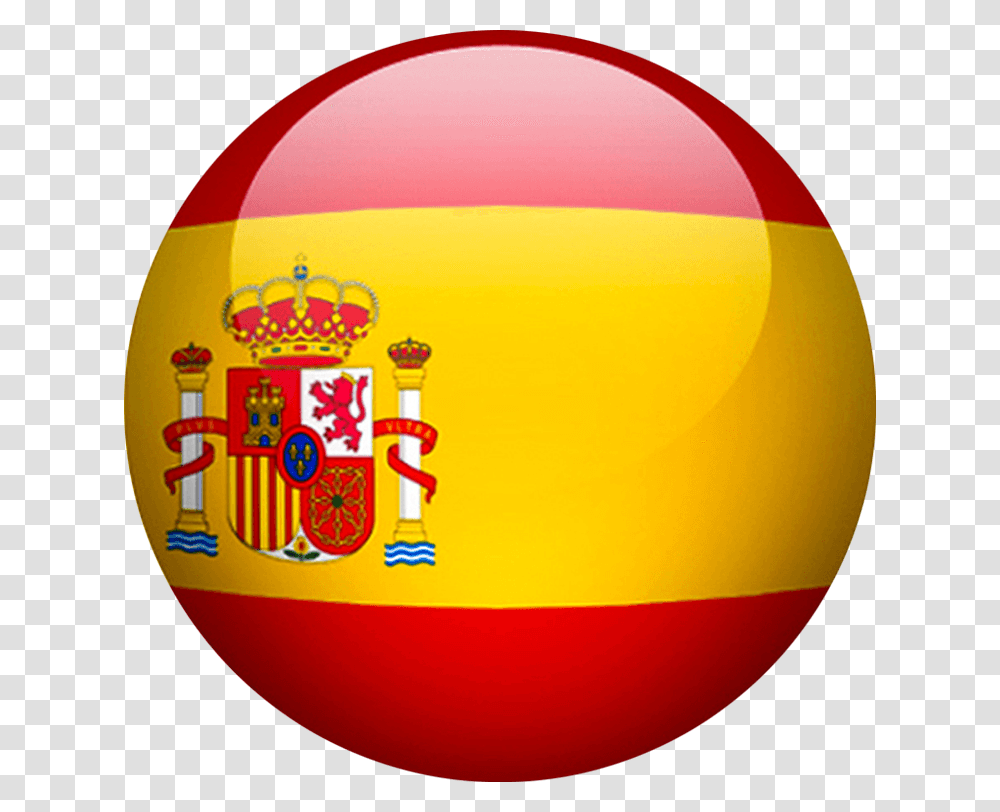 Spain Flag Circle, Balloon, Logo, Trademark Transparent Png
