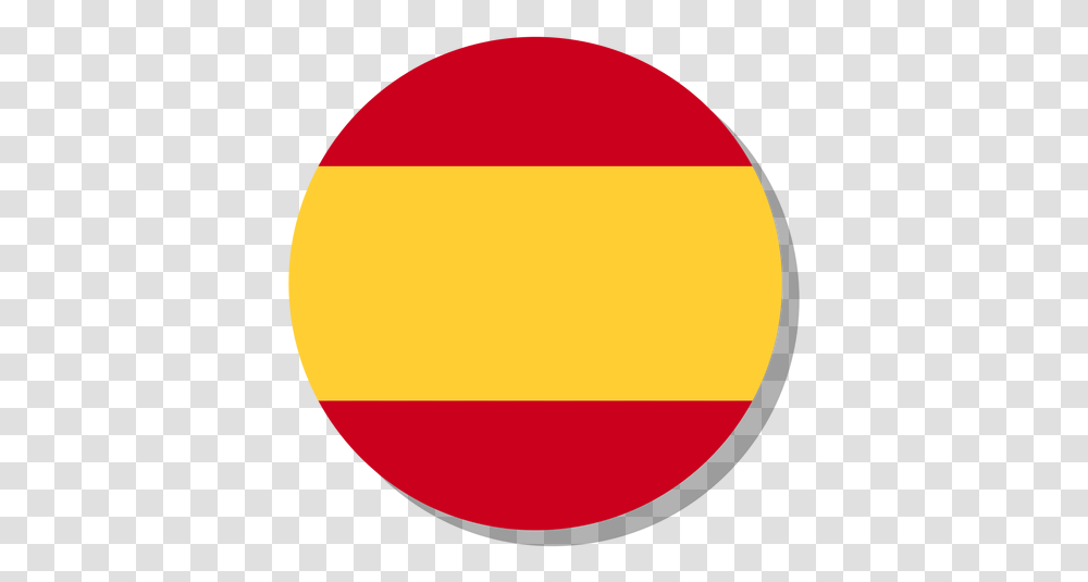 Spain Flag Language Icon Circle & Svg Spain Flag In A Circle, Logo, Symbol, Trademark, Balloon Transparent Png