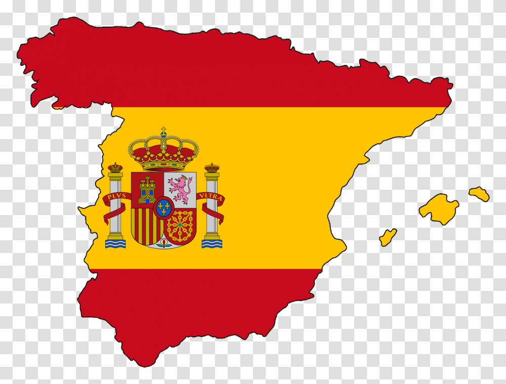 Spain Flag Map Clipart, Person, Logo Transparent Png