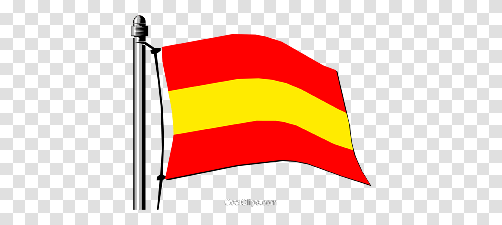 Spain Flag Royalty Free Vector Clip Art Illustration, American Flag Transparent Png