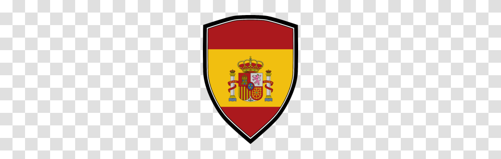 Spain Flag Shield, Armor, Logo, Trademark Transparent Png