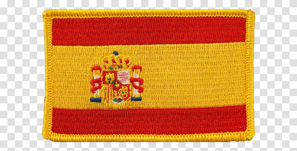 Spain Flag Space Patches Mat, Rug, Pattern, Embroidery, Stitch Transparent Png