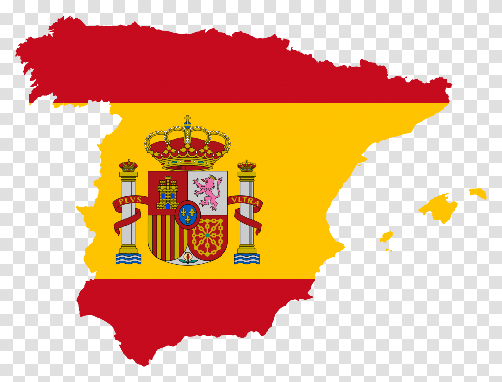 Spain Map Flag Spain Flag Map, Logo, Trademark, Poster Transparent Png