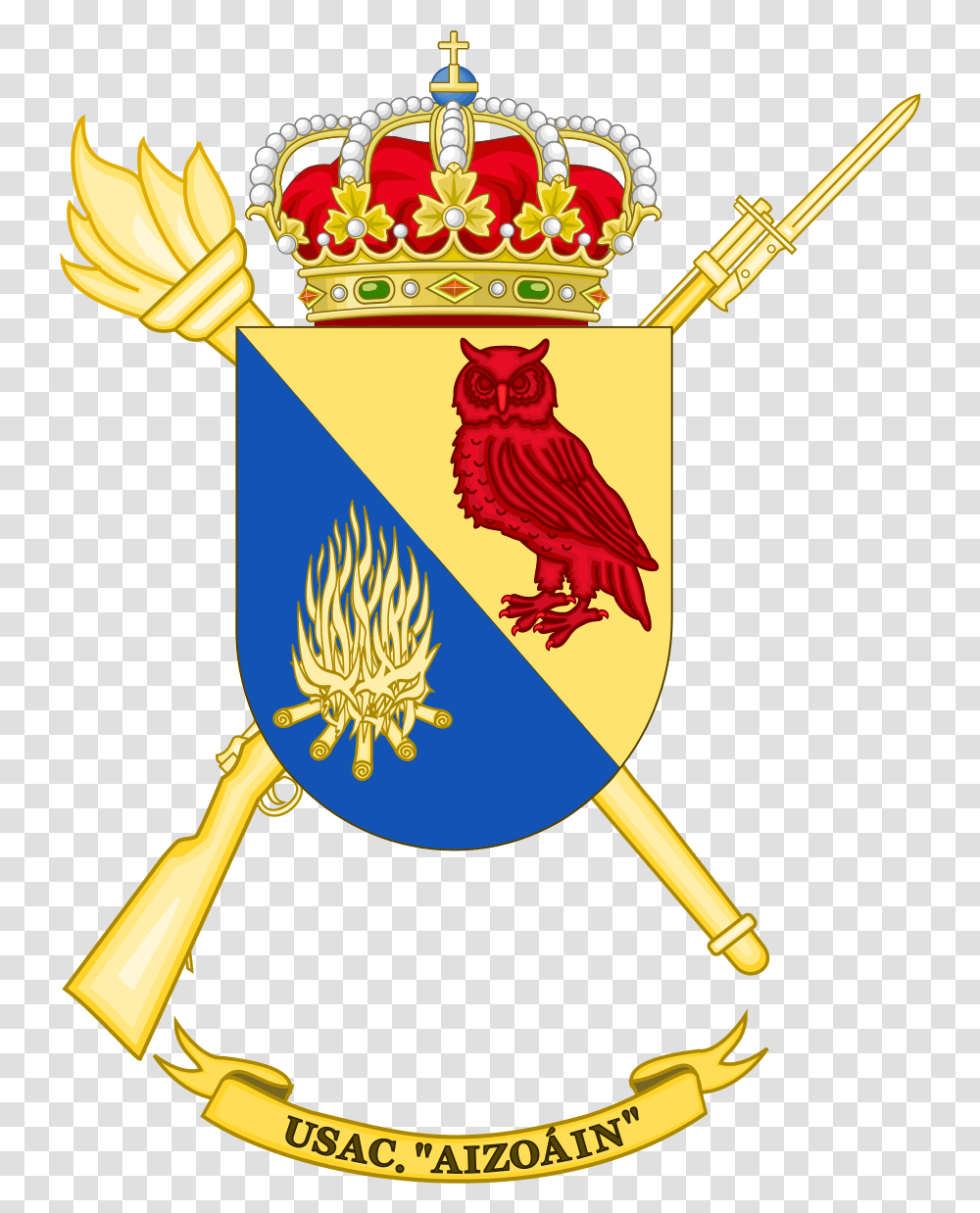Spanish Flag Coat Of Arms Sea, Chicken, Bird, Animal, Crown Transparent Png