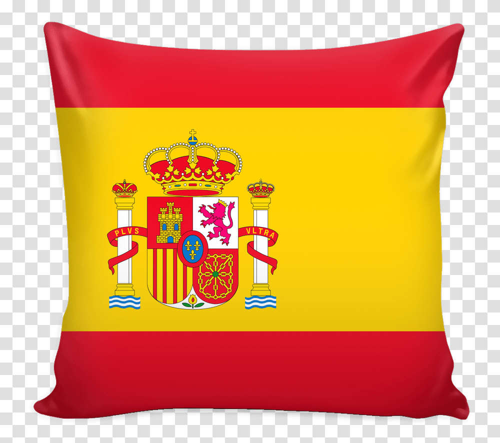 Spanish Flag Decorative Pillow Case Spain And Colombia Flag, Cushion, Label, Diaper Transparent Png