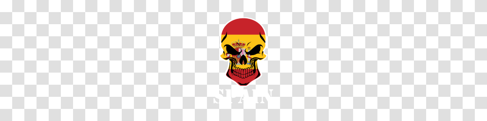 Spanish Flag Skull Spain, Pirate, Poster, Advertisement, Logo Transparent Png