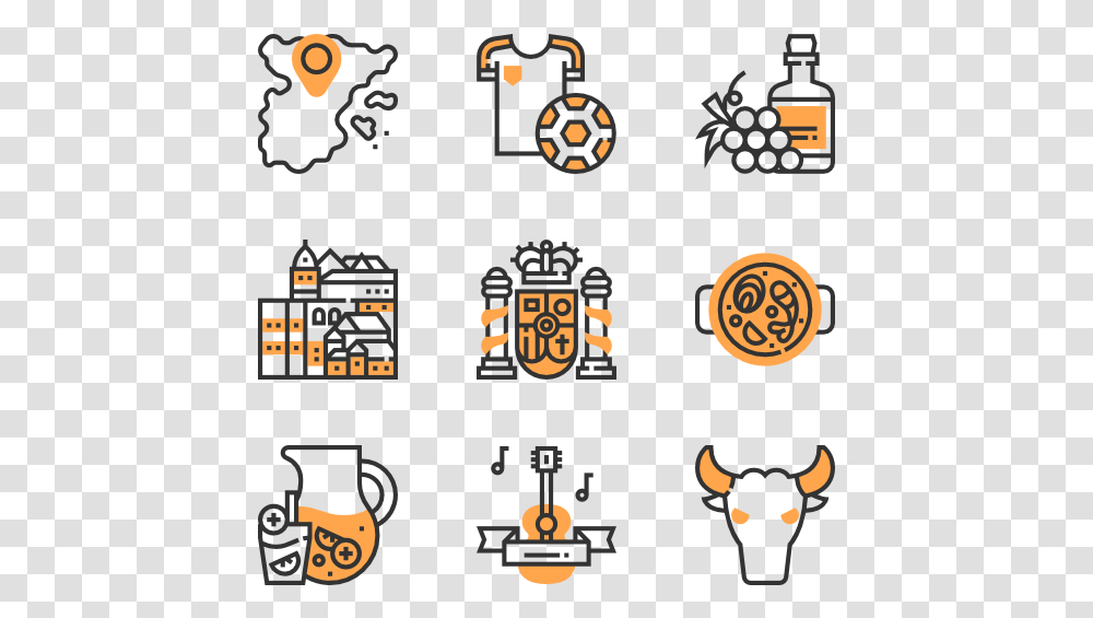 Spanish Free Spain Icons, Cow, Cattle, Mammal, Animal Transparent Png