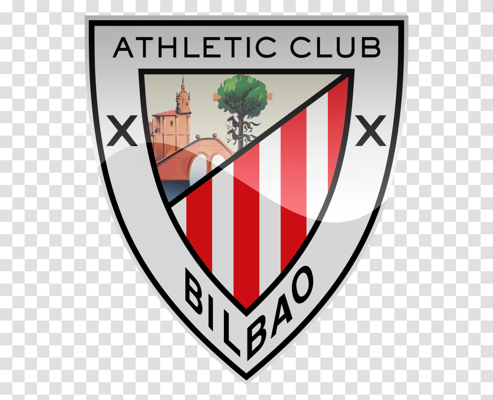 Spanish La Liga Hd Football Logos Athletic Bilbao, Armor, Shield, Symbol, Trademark Transparent Png