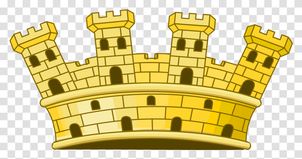 Spanish Mural Crown Crown Of Spain Coat Of Arms, Gold, Vehicle, Transportation, Car Transparent Png