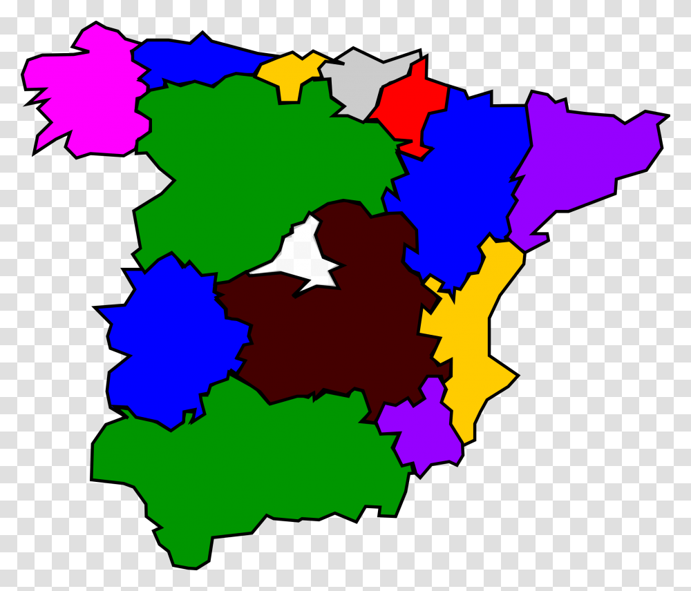 Spanish Regions Icons, Map, Diagram, Plot, Atlas Transparent Png