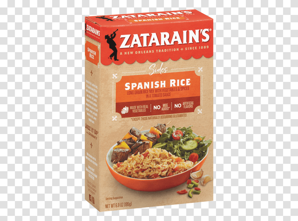 Spanish Rice Side Mix Zatarain's Garden District Kitchen, Food, Plant, Menu, Vegetable Transparent Png