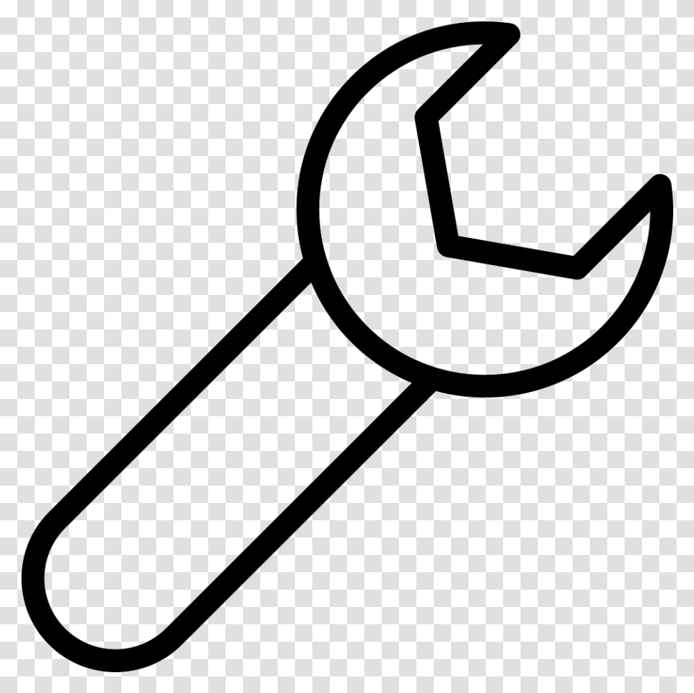 Spanner Symbole Cl A Molette, Shovel, Tool, Key, Stencil Transparent Png