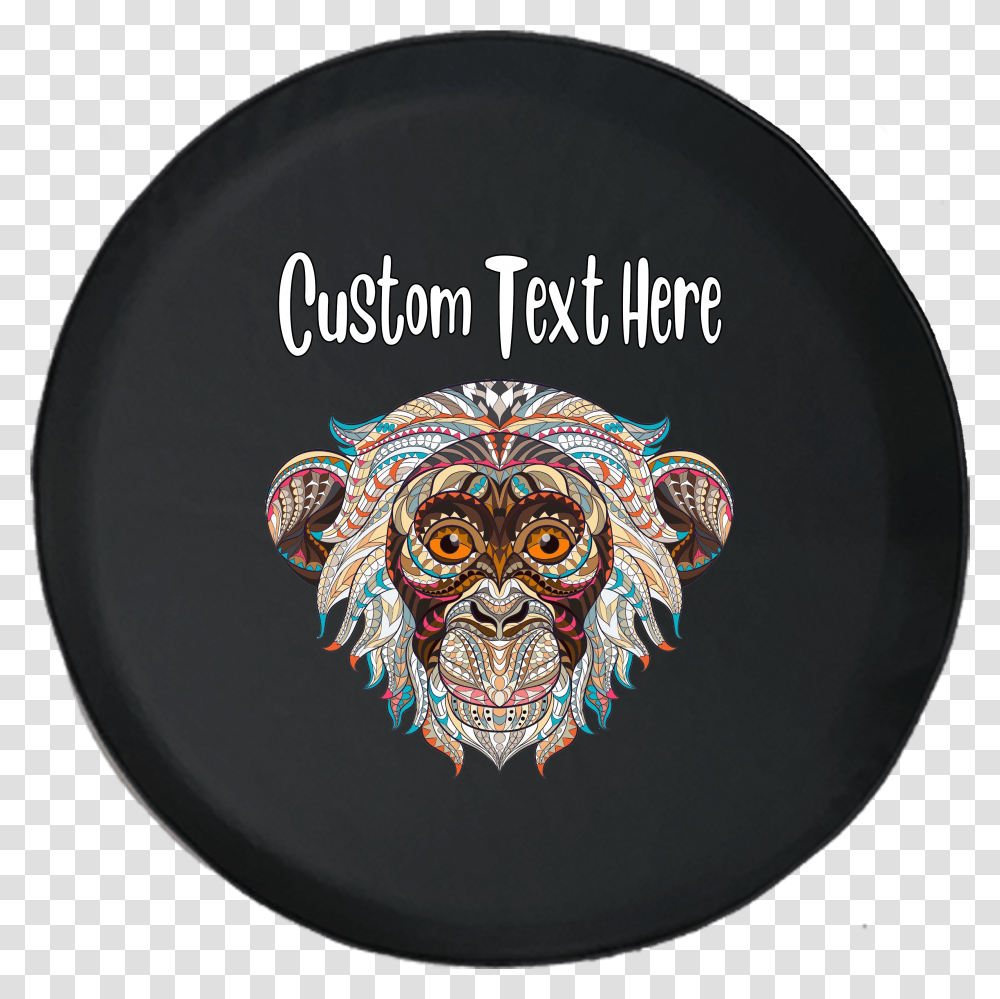 Spare Tire Cover Personalized Monkey Mosaicimpaneze Animal Kingdom Adult Coloring Book Transparent Png