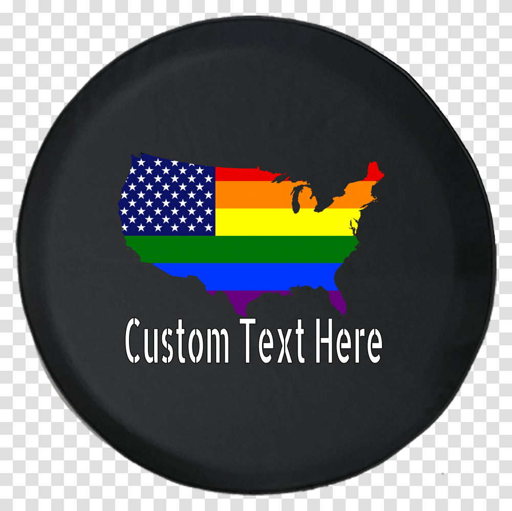 Spare Tire Cover Personalized Usa Flag Marco Rubio, Symbol, Logo, Trademark, Text Transparent Png