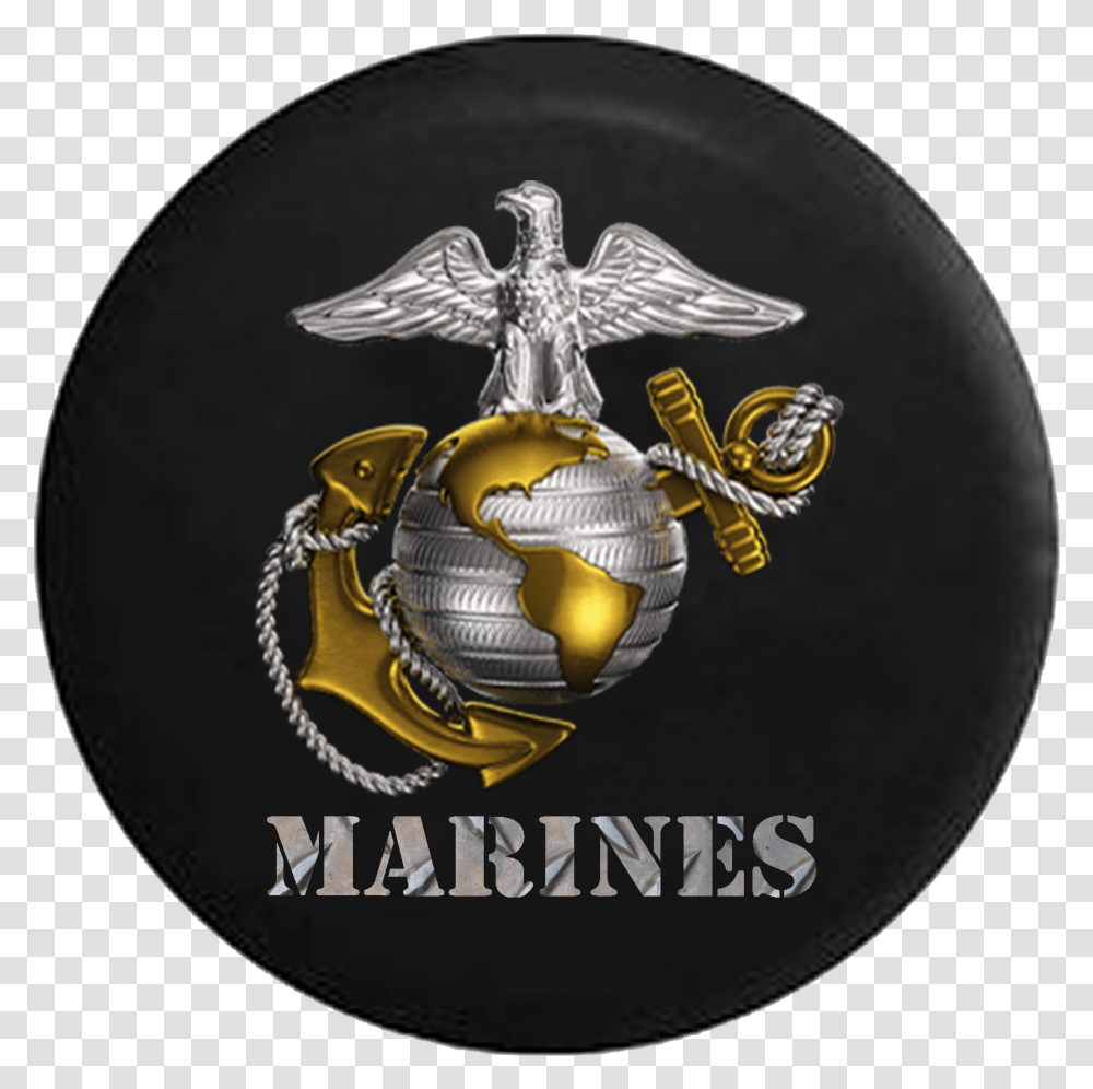 Spare Tire Cover Usmc Us Marine Eagle Marine Corps Wallpaper Iphone, Symbol, Bird, Animal, Logo Transparent Png