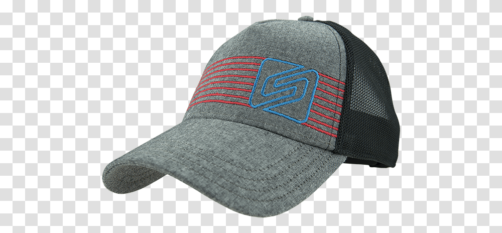 Spark A Line Trucker By Endurance Threads Grey And Black Mesh Hat, Apparel, Baseball Cap Transparent Png