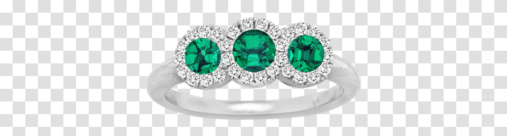 Spark Creations Three Stone Emerald Amp Diamond Ring Engagement Ring, Gemstone, Jewelry, Accessories, Accessory Transparent Png