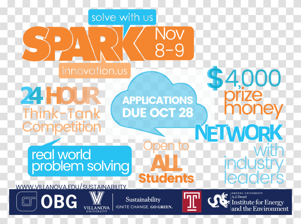 Spark Innovation Competition Drexel University, Advertisement, Poster, Flyer, Paper Transparent Png