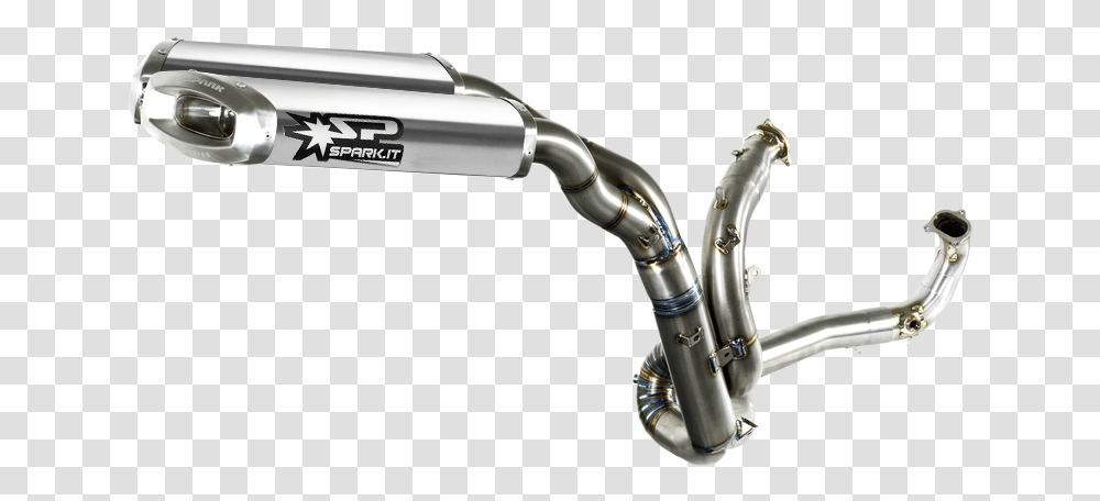 Spark Italy Ducati Full Ducati 1098r Titanium Exhaust, Sink Faucet, Weapon, Weaponry, Horn Transparent Png