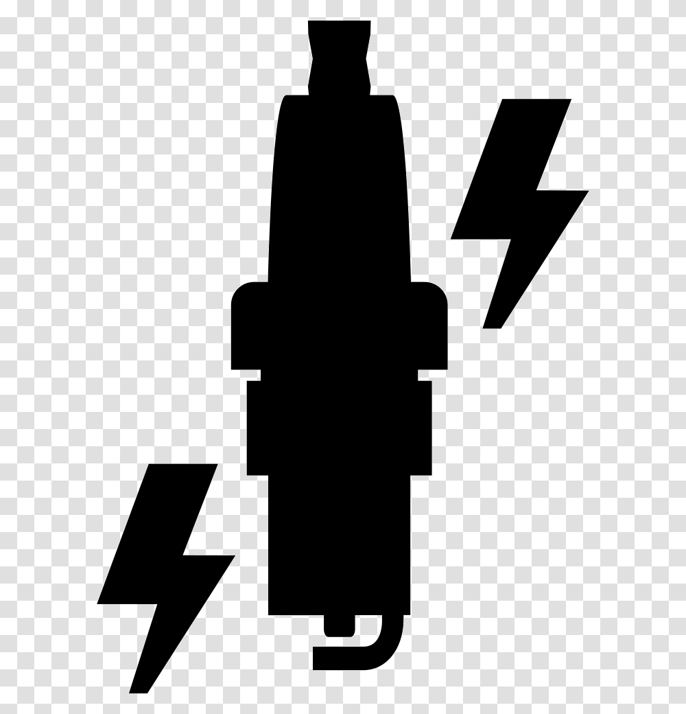 Spark Plug Replacement Icon Free Download, Silhouette, Stencil, Arrow Transparent Png