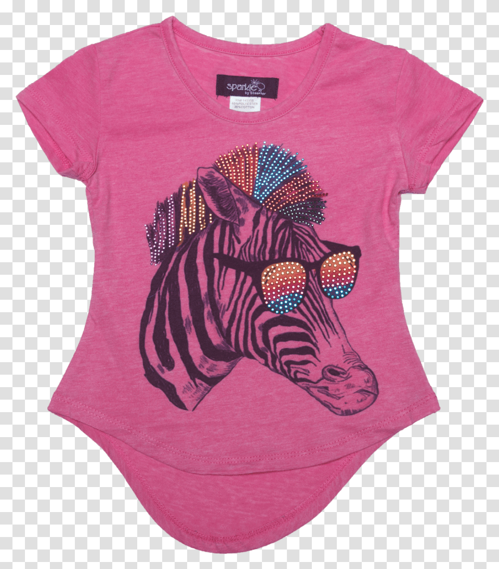 Sparkle By Stoopher Rainbow Zebra Tshirt, Apparel, T-Shirt, Sleeve Transparent Png