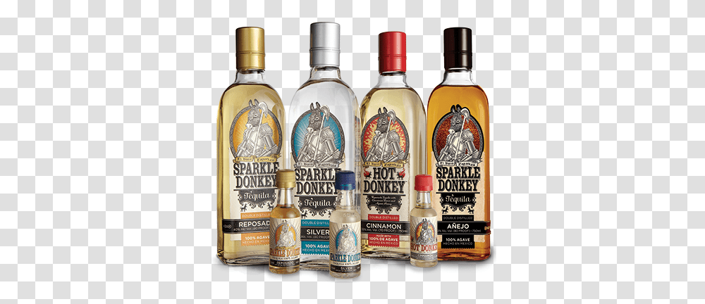 Sparkle Donkey Tequila Sparkle Donkey, Liquor, Alcohol, Beverage, Drink Transparent Png