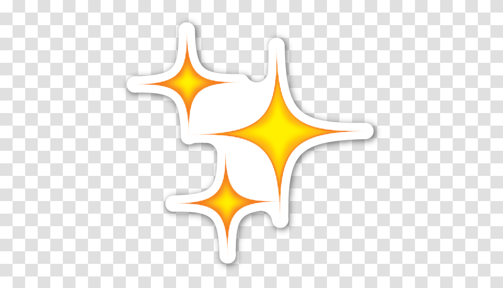 Sparkle Emoji Clipart Star Emoji, Symbol, Leaf, Plant, Star Symbol Transparent Png