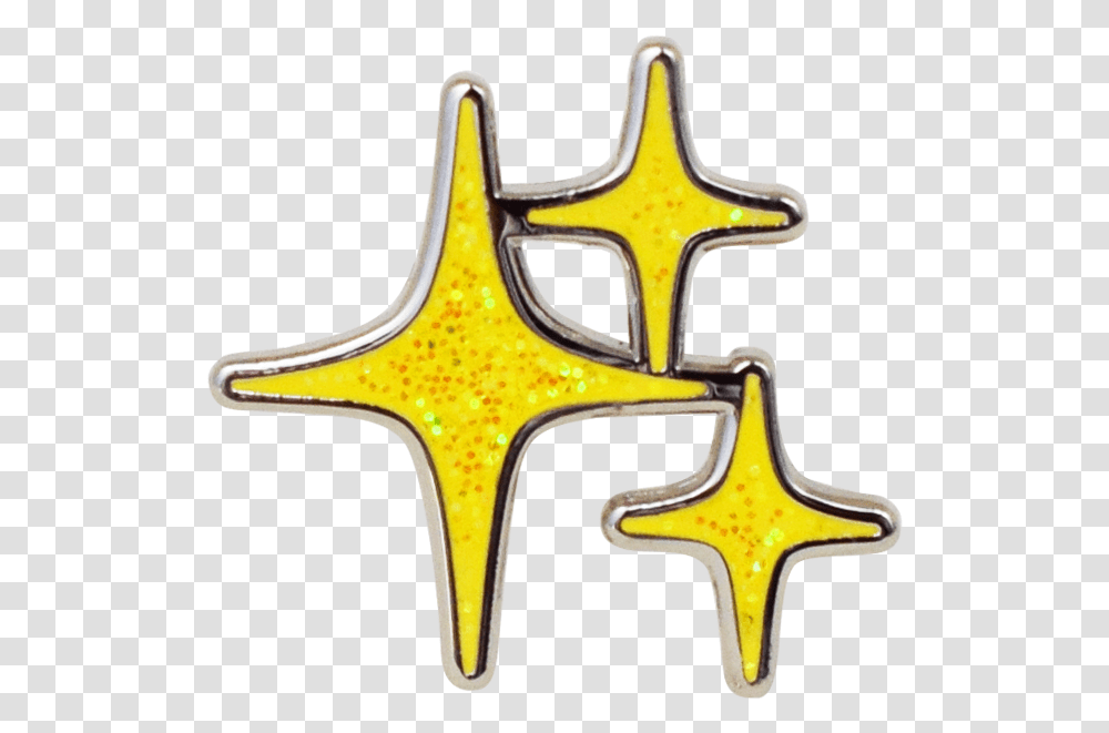 Sparkle Emoji Pin Emoji Estrelinha, Starfish, Invertebrate, Sea Life, Animal Transparent Png
