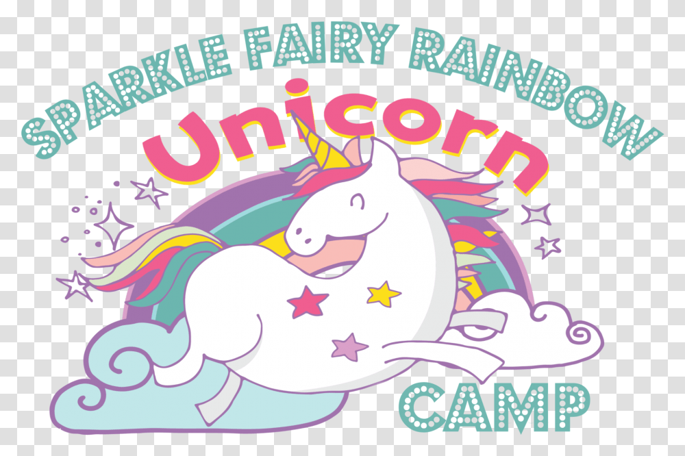 Sparkle Fairy Rainbow Unicorn Camp Cartoon, Leisure Activities, Advertisement Transparent Png