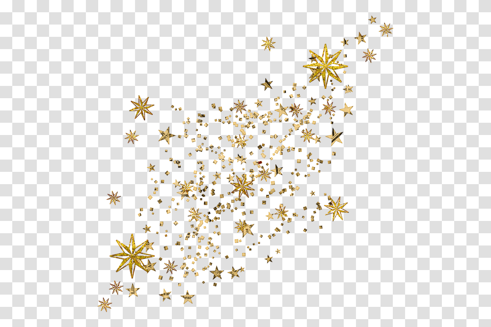 Sparkle Gold Star, Leaf, Plant, Star Symbol, Confetti Transparent Png