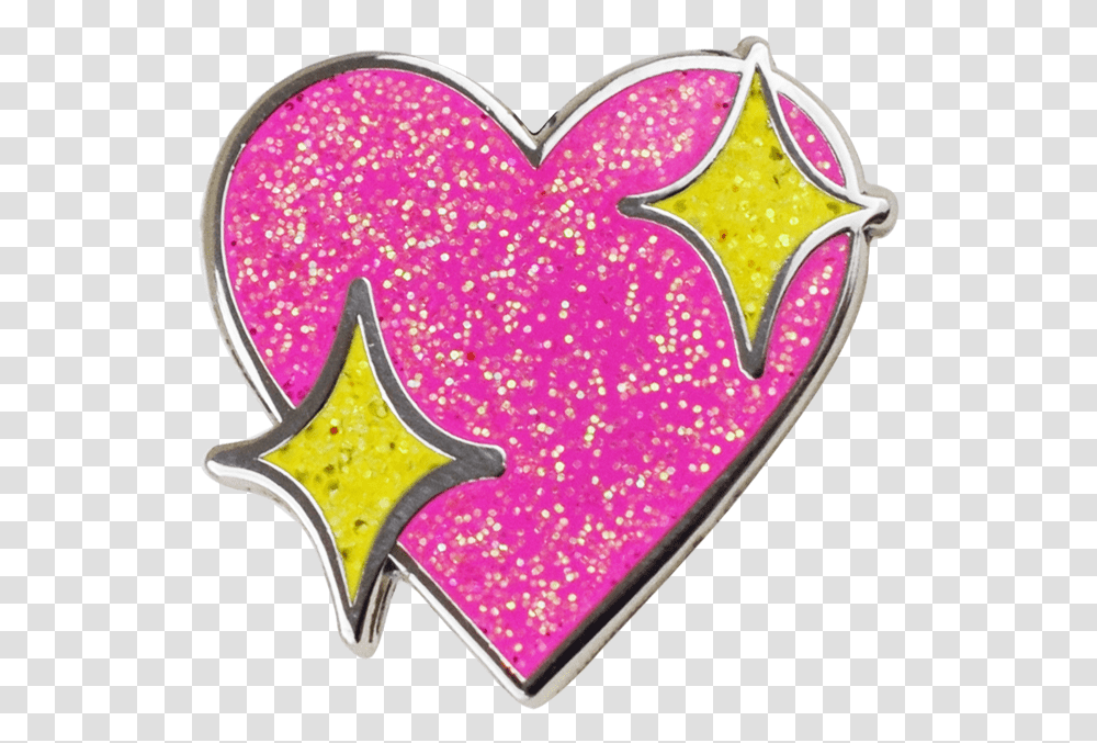 Sparkle Heart Emoji Heart Emoji With Sparkles, Light, Purple, Glitter ...