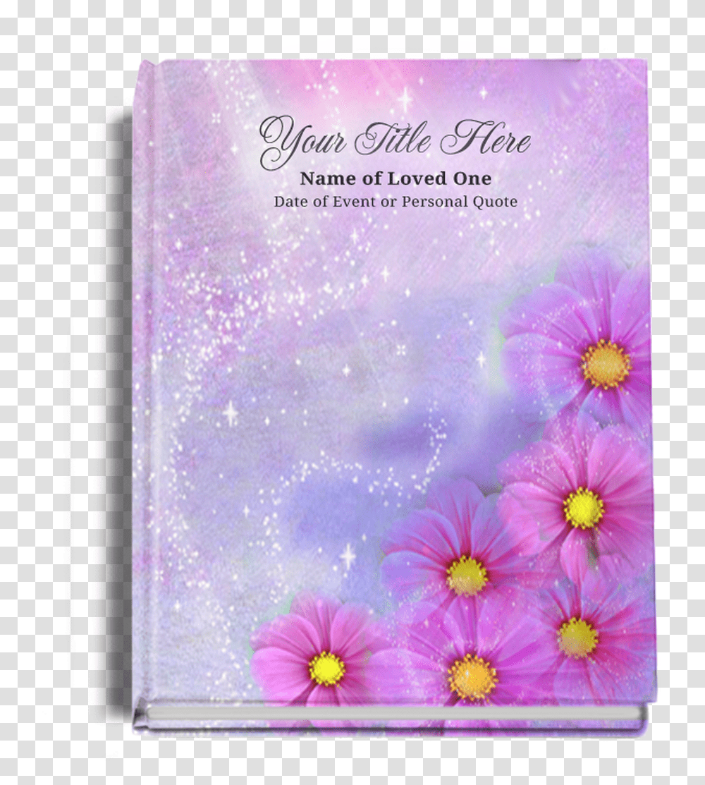 Sparkle Perfect Bind Memorial Guest Registry Book Funeral Programs, Plant, Purple, Flower Transparent Png